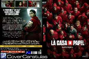 La Casa De Papel - Temporada 04 - Custom · CARÁTULA DVD · La casa de papel  (2017)