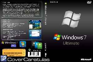 Carátula pc de Windows 7 Ultimate - Dvd - Custom - V4