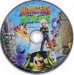 cartula bluray de Monstruos Vs Aliens - Disco