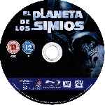carátula bluray de El Planeta De Los Simios - 2001 - Disco