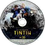 carátula bluray de Las Aventuras De Tintin - El Secreto Del Unicornio 3d - 2011 - Disco