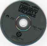 carátula bluray de El Hombre Que Mato A Liberty Valance - Disco