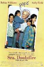 carátula carteles de Senora Doubtfire - Papa De Por Vida