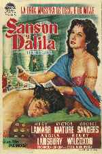 carátula carteles de Sanson Y Dalila - V3