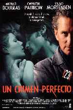 carátula carteles de Un Crimen Perfecto
