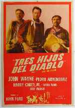 carátula carteles de Tres Hijos Del Diablo