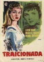 carátula carteles de Traicionada - 1954
