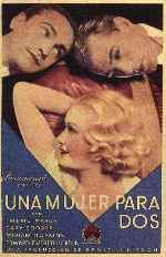 carátula carteles de Una Mujer Para Dos
