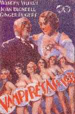 carátula carteles de Vampiresas De 1933 - V2
