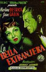 carátula carteles de La Bella Extranjera