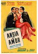 carátula carteles de Ansia De Amor