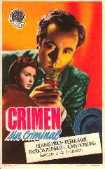 carátula carteles de Crimen Sin Criminal