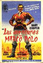 carátula carteles de Las Aventuras De Marco Polo - 1938