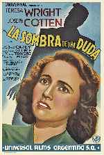 carátula carteles de La Sombra De Una Duda - V2