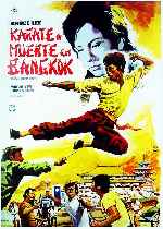 cartula carteles de Karate A Muerte En Bangkok