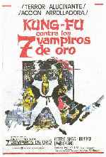carátula carteles de Kung-fu Contra Los 7 Vampiros De Oro