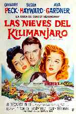 carátula carteles de Las Nieves Del Kilimanjaro - 1952 - V2
