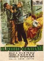 carátula carteles de El Pueblo Contra Mi