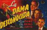 carátula carteles de La Dama Desconocida - V3