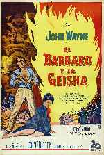 carátula carteles de El Barbaro Y La Geisha - V3