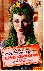 carátula carteles de Cesar Y Cleopatra