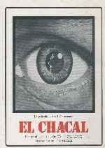 carátula carteles de Chacal - 1973 - V2