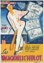 carátula carteles de Las Vacaciones De Monsieur Hulot - V3