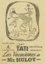 carátula carteles de Las Vacaciones De Monsieur Hulot - V4