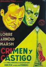 carátula carteles de Crimen Y Castigo - 1935