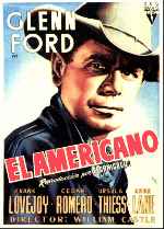 carátula carteles de El Americano - 1955 - V3