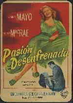 carátula carteles de Pasion Desenfrenada - Backfire - 1950