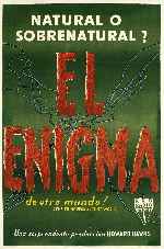 carátula carteles de El Enigma De Otro Mundo - 1951