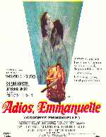 carátula carteles de Adios Emmanuelle