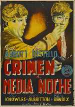 carátula carteles de Crimen A Medianoche