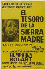carátula carteles de El Tesoro De La Sierra Madre