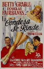 carátula carteles de La Condesa Se Rinde