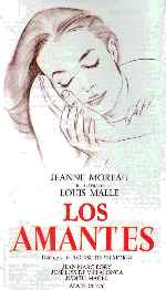 carátula carteles de Los Amantes - 1958