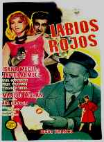 carátula carteles de Labios Rojos - 1960