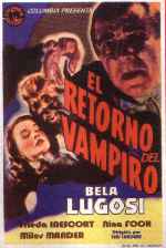 carátula carteles de El Retorno Del Vampiro