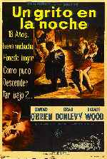 carátula carteles de Un Grito En La Noche - 1956