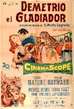carátula carteles de Demetrio El Gladiador
