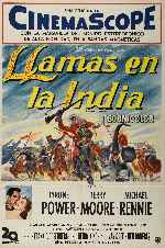 carátula carteles de Llamas En La India