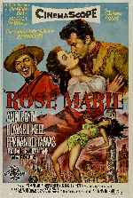 carátula carteles de Rose Marie - 1954 - V2