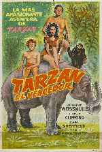 carátula carteles de Tarzan El Vencedor