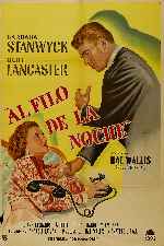 carátula carteles de Al Filo De La Noche