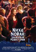 carátula carteles de Nick Y Norah Una Noche De Musica Y Amor