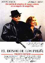 cartula carteles de El Honor De Los Prizzi - V4
