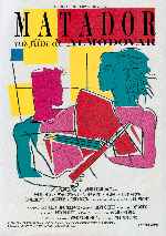 carátula carteles de Matador - 1986