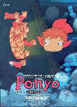 carátula carteles de Ponyo En El Acantilado - V2