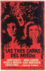 carátula carteles de Las Tres Caras Del Miedo - V2